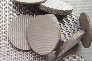 Dutch weave wire mesh filter panels and discs