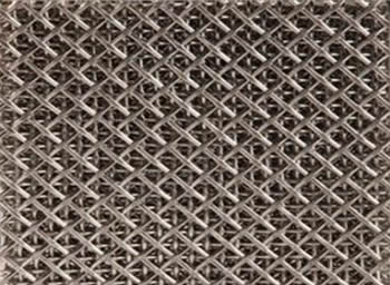 A piece of sintered square woven wire mesh