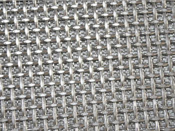 Plain weave sintered wire mesh filter panel